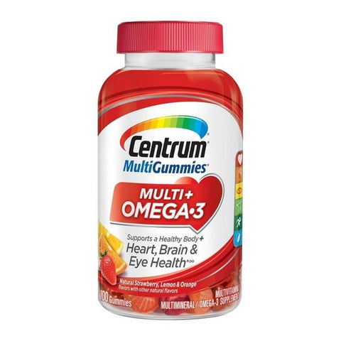 Centrum, Omega 3 Multi Gummies Multivitamins, 100 Each