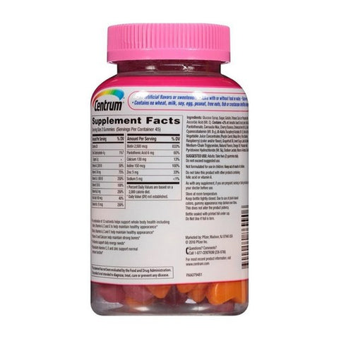 Centrum, Multigummies Multi+ Beauty Natural Cherry Berry And Orange, 90 Each