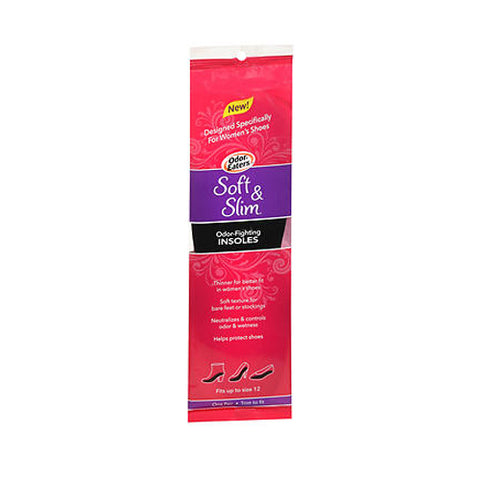 Odor-Eaters, Soft & Slim Odor-Fighting Insoles Fits Up to Size 12, 1 Each