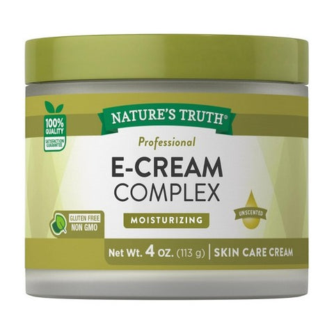 Nature's Truth, Professional E-Cream Complex Moisturizing Skin Care Cream, 4 Oz