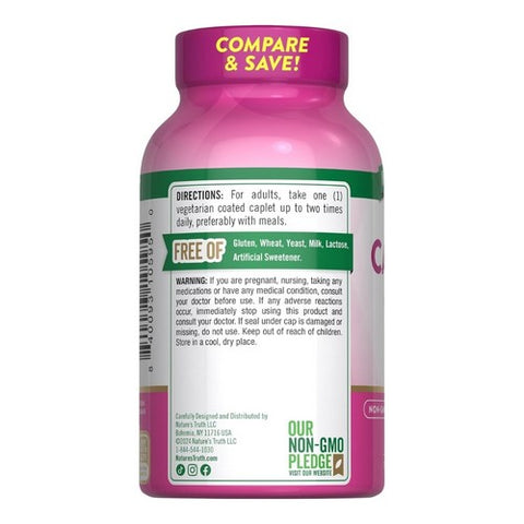 Nature's Truth, Calcium + D3 Caplets, 600 Mg, 250 Tabs