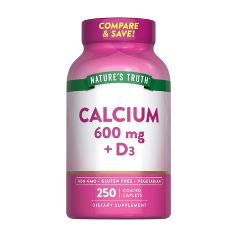 Nature's Truth, Calcium + D3 Caplets, 600 Mg, 250 Tabs