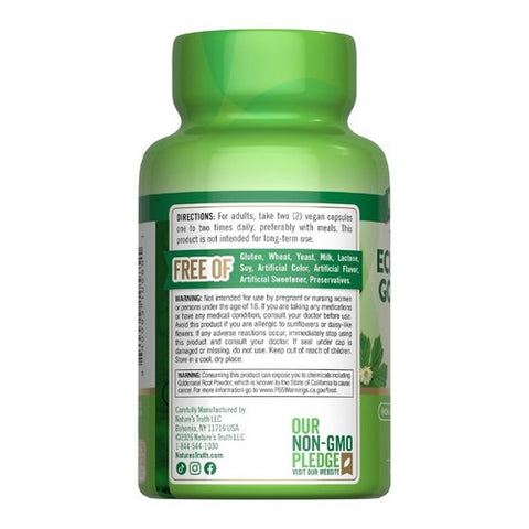 Nature's Truth, Natural Whole Herb Echinacea & Goldenseal Root, 100 Caps