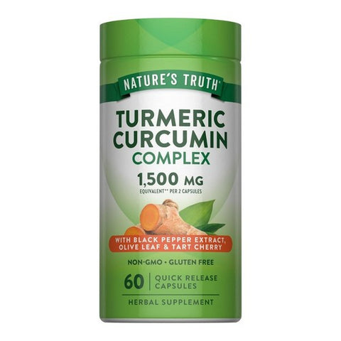 Nature's Truth, Advanced Turmeric Curcumin Complex Capsules, 1500 mg, 60 Caps