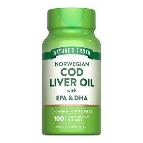 Nature's Truth, Norwegian Cod Liver Oil With Epa And Dha, 100 Caps