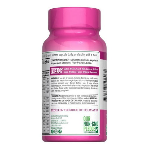 Nature's Truth, Prenatal Vitamin & Mineral Formula, 60 Caps