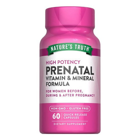 Nature's Truth, Prenatal Vitamin & Mineral Formula, 60 Caps