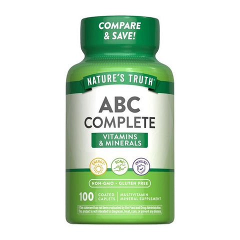 Nature's Truth, Abc Complete Vitamins And Minerals, 100 Caps