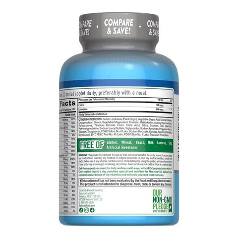 Nature's Truth, ABC Complete Senior Men's 50+ Coated, 100 Tabs