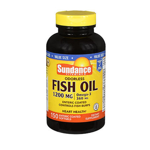 Sundance, Vitamins Odorless Fish Oil - Omega-3 Softgels, 1200 mg, 150 Caps