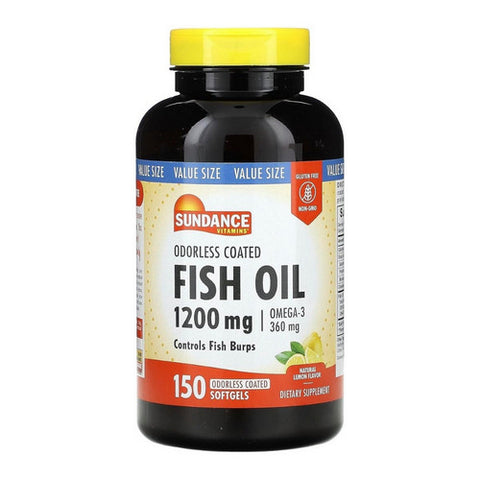 Sundance, Vitamins Odorless Fish Oil - Omega-3 Softgels, 1200 mg, 150 Caps