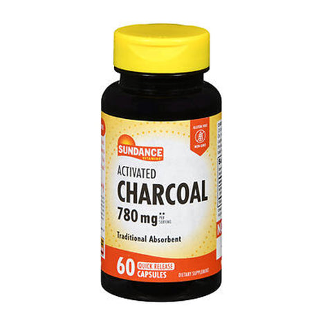 Sundance, Vitamins Activated Charcoal Quick Release Capsules, 260 mg, 60 Caps