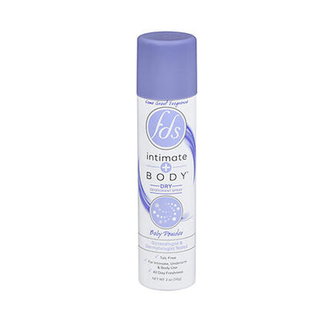 Fds, Intimate Deodorant Spray Baby Powder, 2 Oz