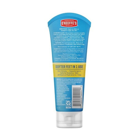 O'Keeffe's, For Healthy Feet Exfoliating Moisturizing Foot Cream, 3 Oz