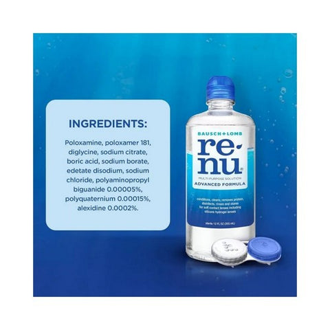 Bausch + Lomb, ReNu Advanced Formula Multi-Purpose Solution, 12 Oz