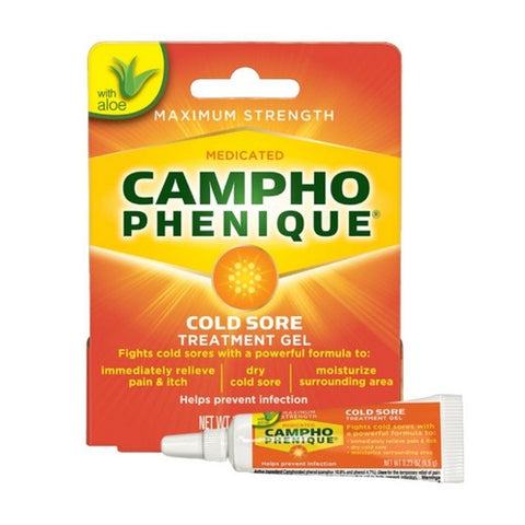 Campho-Phenique, Cold Sore Treatment Original Gel Formula, 0.23 Oz