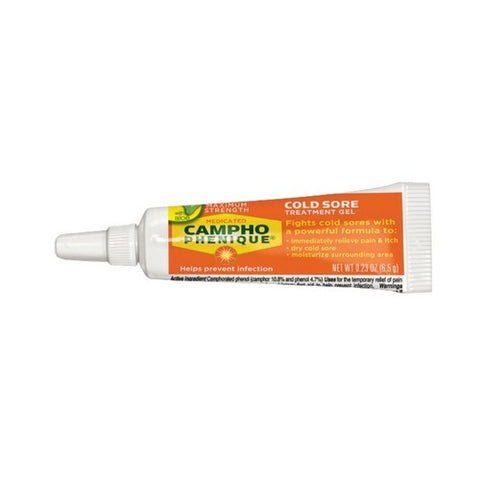 Campho-Phenique, Cold Sore Treatment Original Gel Formula, 0.23 Oz