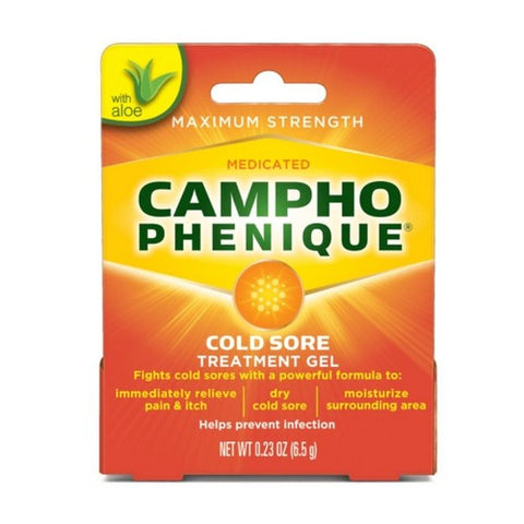 Campho-Phenique, Cold Sore Treatment Original Gel Formula, 0.23 Oz