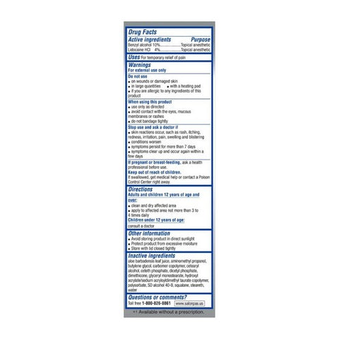 Salonpas, Lidocaine Plus Pain Relieving Cream, 3 Oz