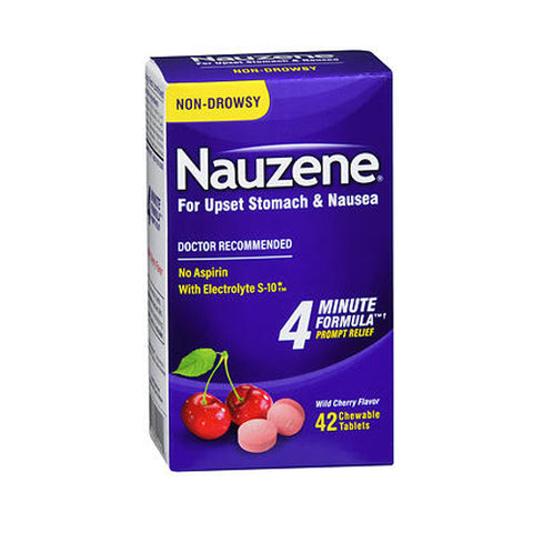 BPH, Nauzene Chewable Wild Cherry Flavor, 42 Tabs