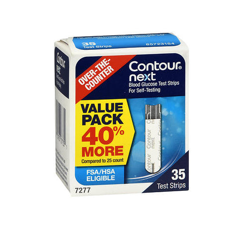 Contour, Blood Glucose Test Strips, 35 Each
