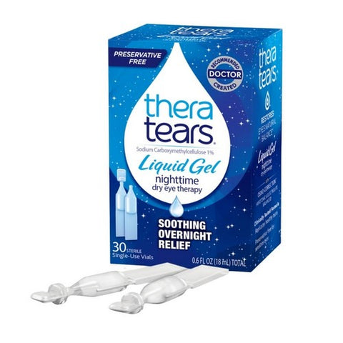Theratears, Nighttime Dry Eye Therapy Lubricant Eye Gel, 30 Each