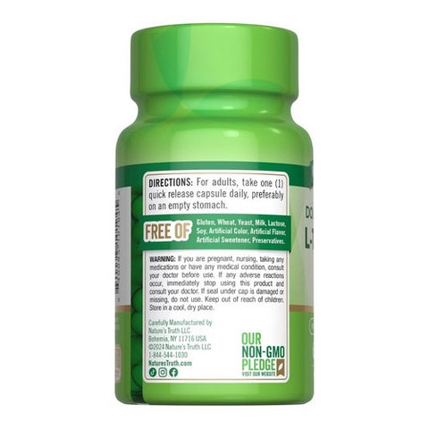 Nature's Truth, L-Theanine Dietary Supplement Capsules, 200 Mg, 60 Caps