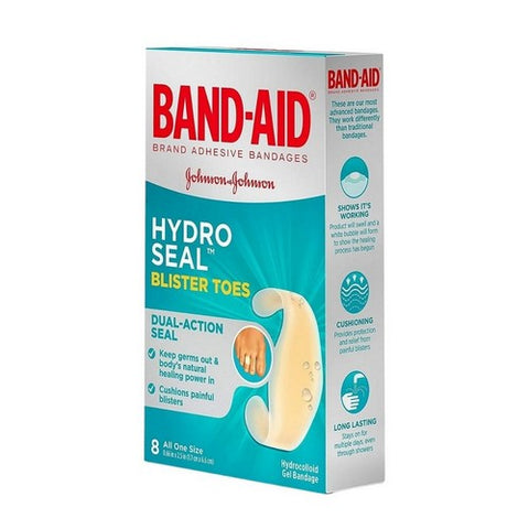 Band-Aid, Hydro Seal Blister Toes Hydrocolloid Gel Bandages, 8 Each