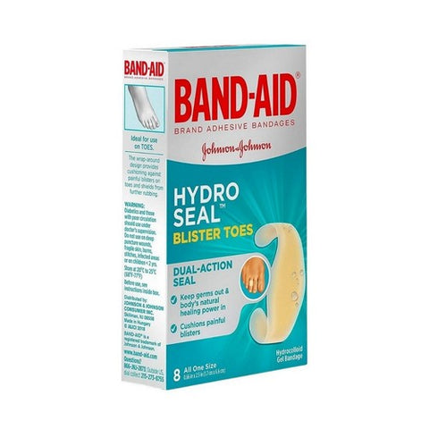 Band-Aid, Hydro Seal Blister Toes Hydrocolloid Gel Bandages, 8 Each