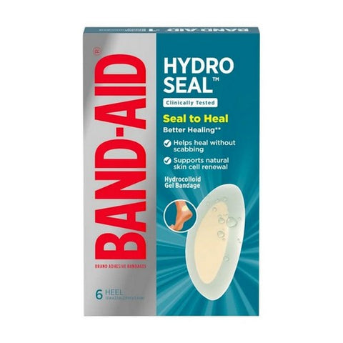 Band-Aid, Hydro Seal Blister Heels Hydrocolloid Gel Bandages, 6 Each
