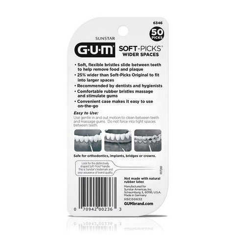 Gum, Soft-Picks Wider Spaces, 50 Each