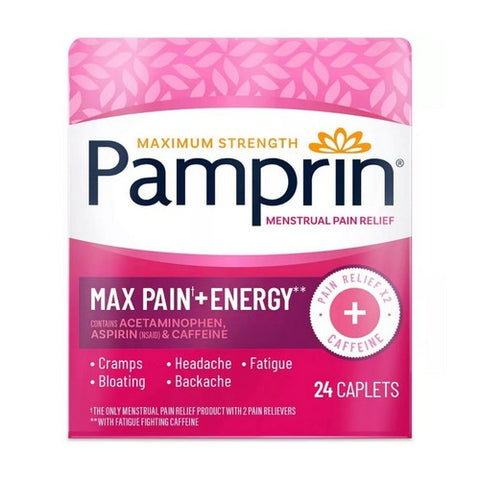 Pamprin, Caplets Max Formula, 24 Tabs
