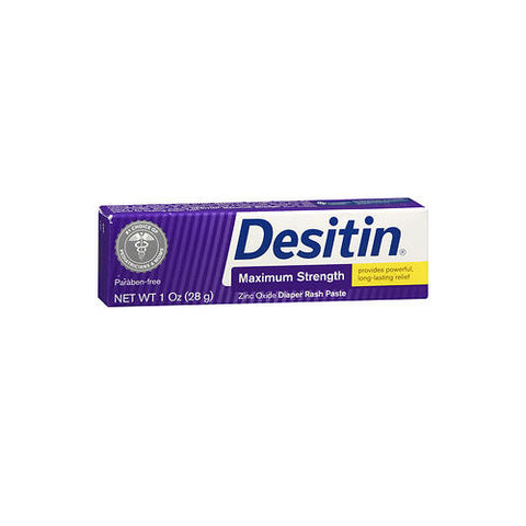 Desitin, Maximum Strength Zinc Oxide Diaper Rash Paste, 1 Oz
