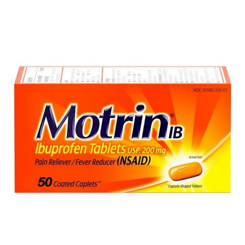 Motrin, Ib Coated Caplets, 50 Coated Caplets