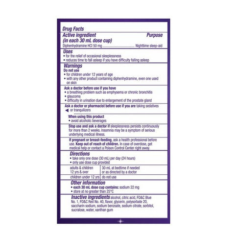 Zzzquil, Zzzquil Nighttime Sleep-Aid Liquid Calming Vanilla Cherry, 12 Oz