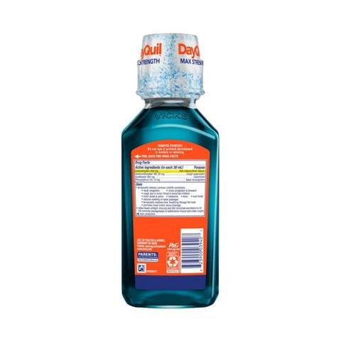 DayQuil, Severe+ Vapocool Cold & Flu Liquid, 12 Oz