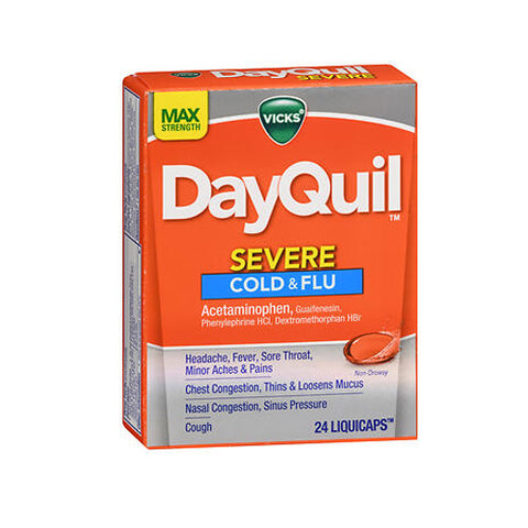 DayQuil, Severe Cold & Flu Liquicaps, 24 Caps