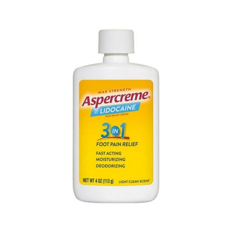 Aspercreme, Foot Pain Creme With 4% Lidocaine, 4 Oz
