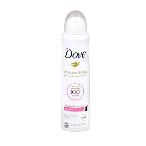 Dove, Antiperspirant Dry Spray Invisible Clear Finish, 3.8 Oz