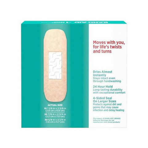 Band-Aid, Skin-Flex Assorted Sizes Bandages, 60 Each