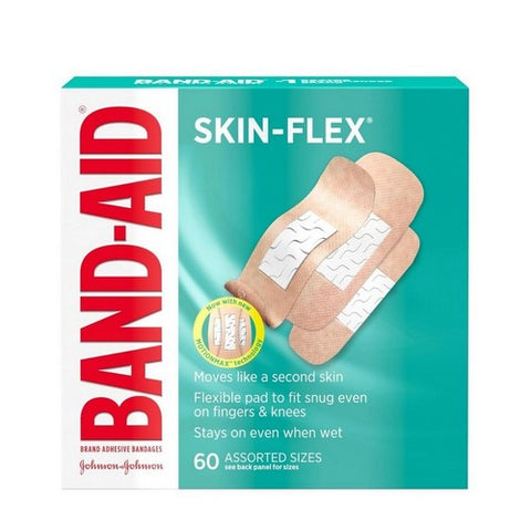 Band-Aid, Skin-Flex Assorted Sizes Bandages, 60 Each