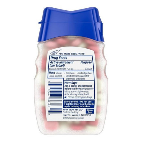 Tums, Tum Extra Strength Antacid Chewable Tablets Sugar-Free Melon Berry, 80 Tabs