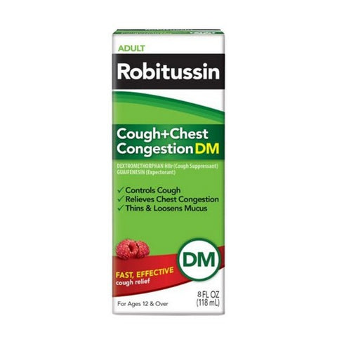 Robitussin, Adult Cough + Chest Congestion Dm Liquid, 8 Oz