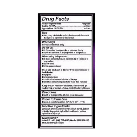 Genteal, Tears Lubricant Eye Drops, 36 Each