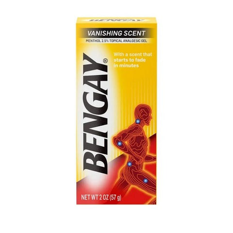 Bengay, Vanishing Scent Gel, 2 Oz