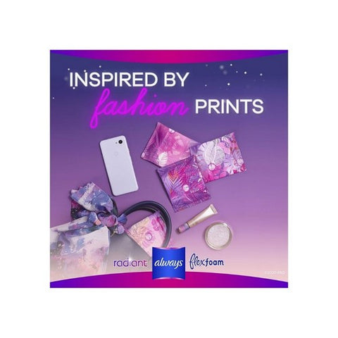 Always Discreet, Always Radiant Pads With Flexi-Wings Overnight Flow Light Clean Scent, 10 Each