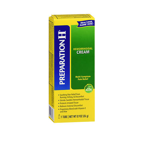 Preparation H, Hemorrhoidal Cream With Aloe, 0.9 Oz