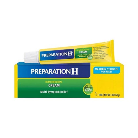 Preparation H, Hemorrhoidal Cream With Aloe, 1.8 Oz