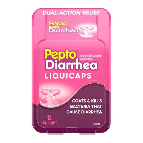 Pepto-Bismol, Antidiarrheal LiquiCaps, 12 Caps