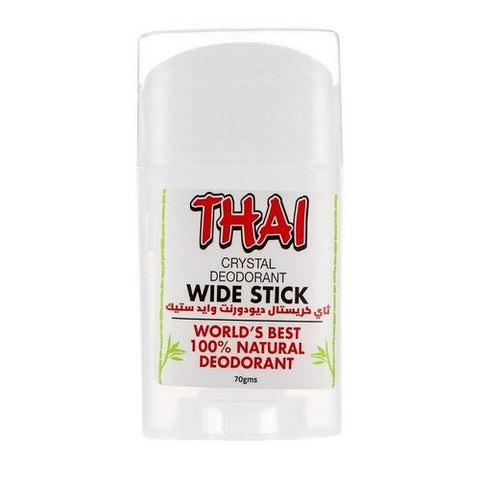 Thai Deodorant Stone, Thai Deodorant Wide Stick, 70 Grams